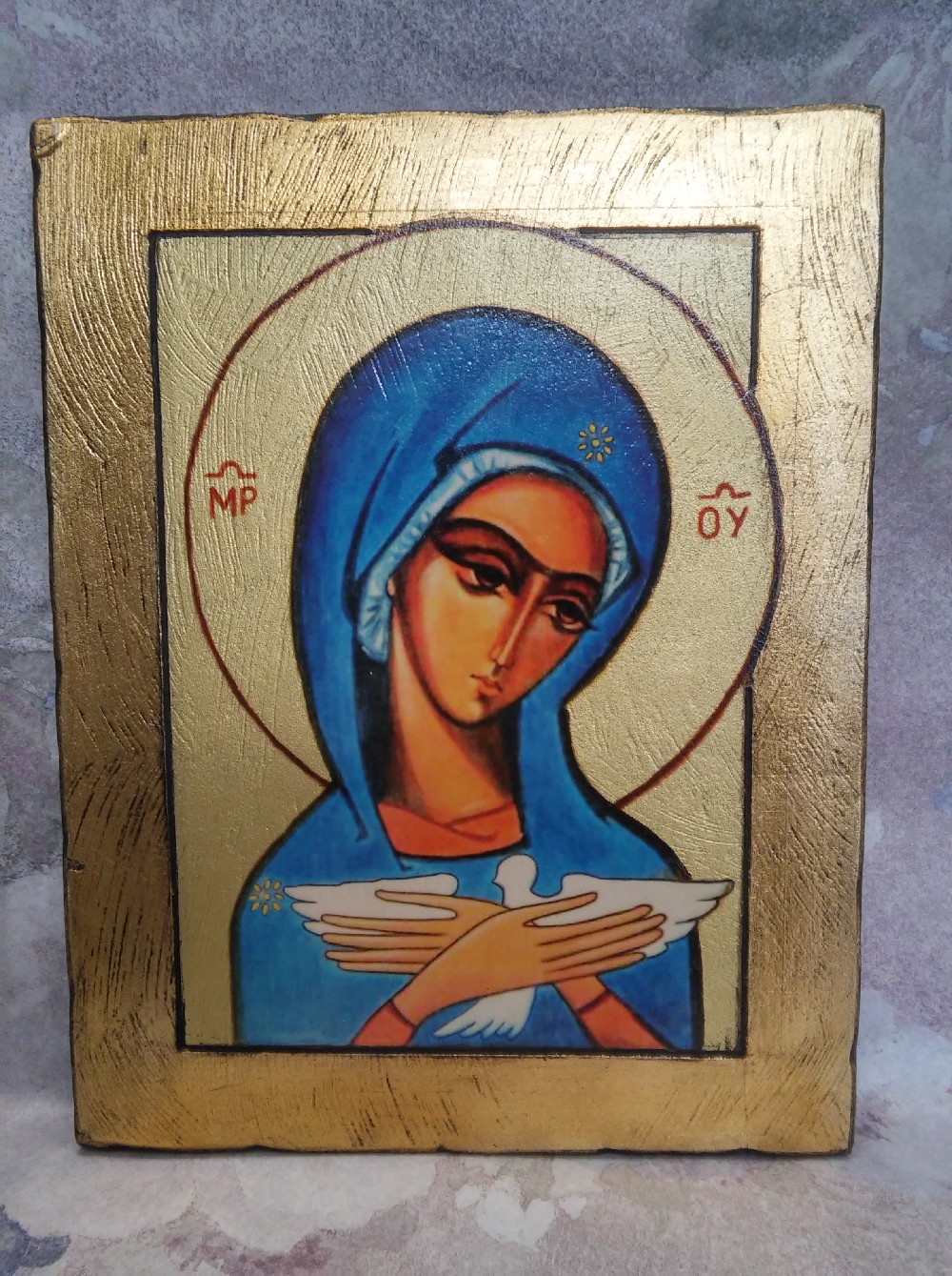 Matka Boża niosąca Ducha Świętego,obraz Ducha Świętego,Duch Święty